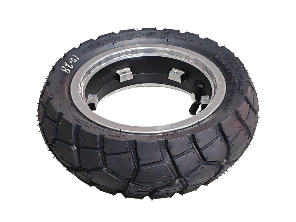 DUALTRON NEW VICTOR & LUXURY & PLUS | RUEDA TRASERA COMPLETA (LLANTA + NEUMÁTICO ANTIPINCHAZO)