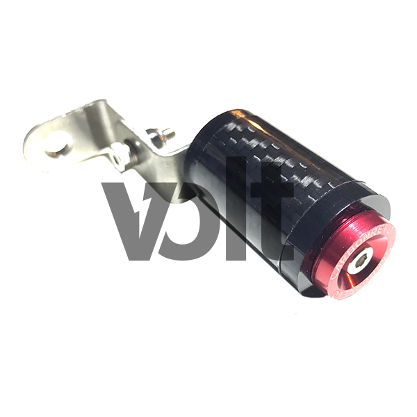 SOPORTE DE LUZ TRASERA ROJA CARBON REVO - 1 PAR - UNIVERSAL