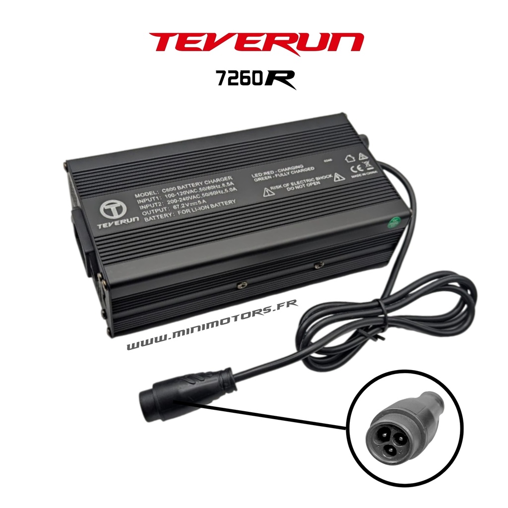 TEVERUN FIGHTER SUPREME Y 7260R | CARGADOR RÁPIDO DE 84 V 5 A