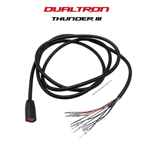 [DLT01737] DUALTRON THUNDER 3 | CABLE POUR DISPLAY EY4 2023 CONNECTEUR ROUGE