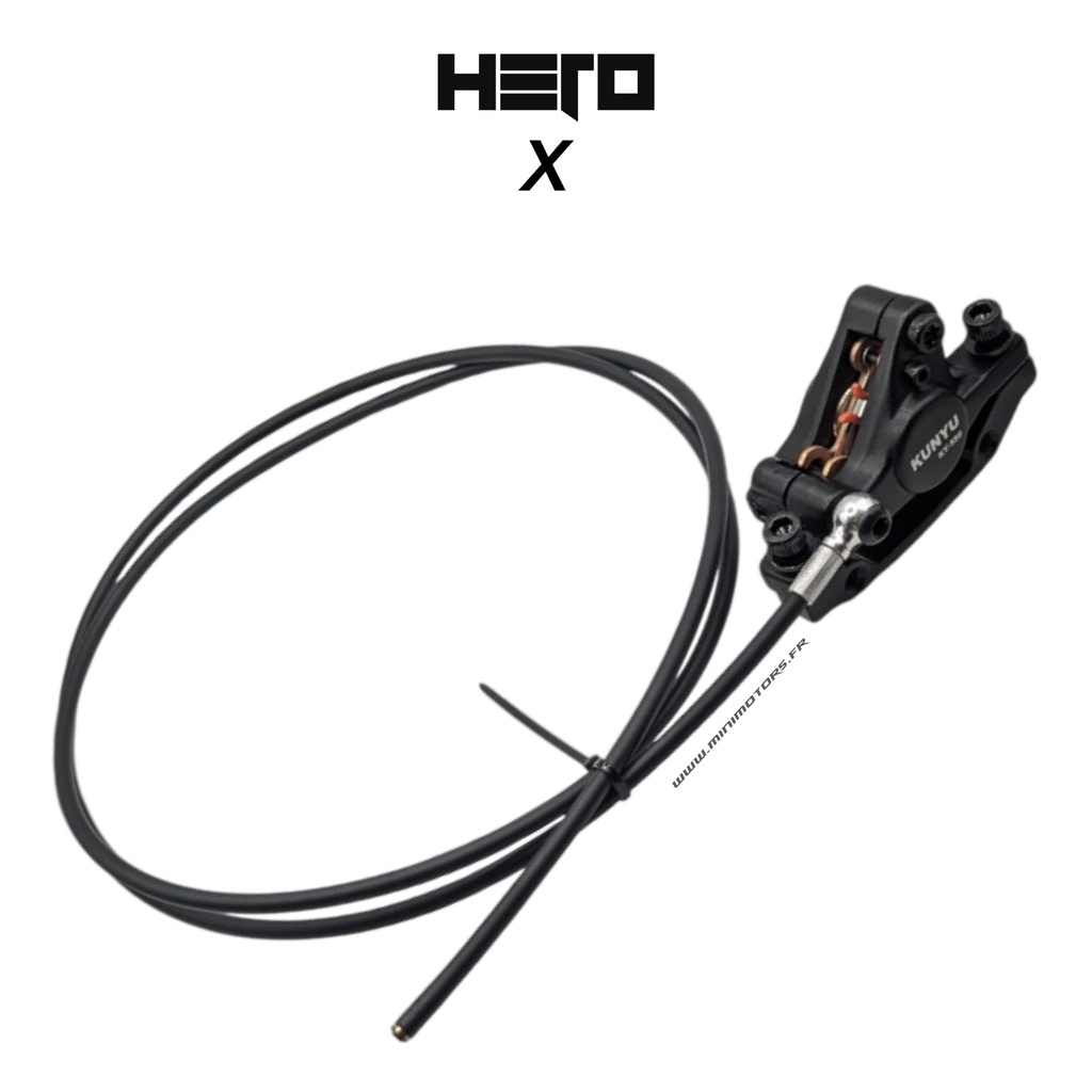 HERO X | Etrier frein + durite Avant