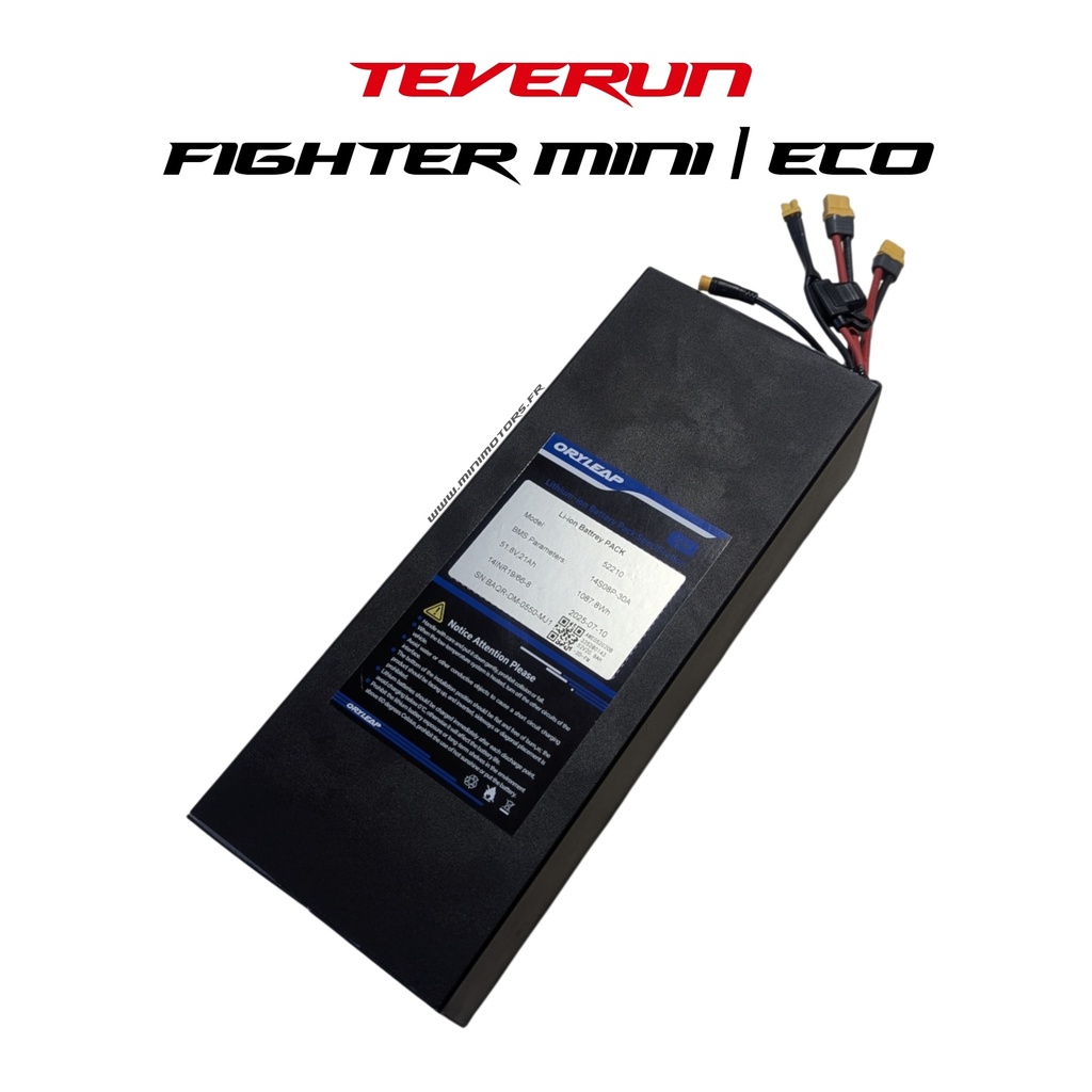 TEVERUN FIGHTER MINI 2024 & ECO 2025 | Batería 52V 20AH