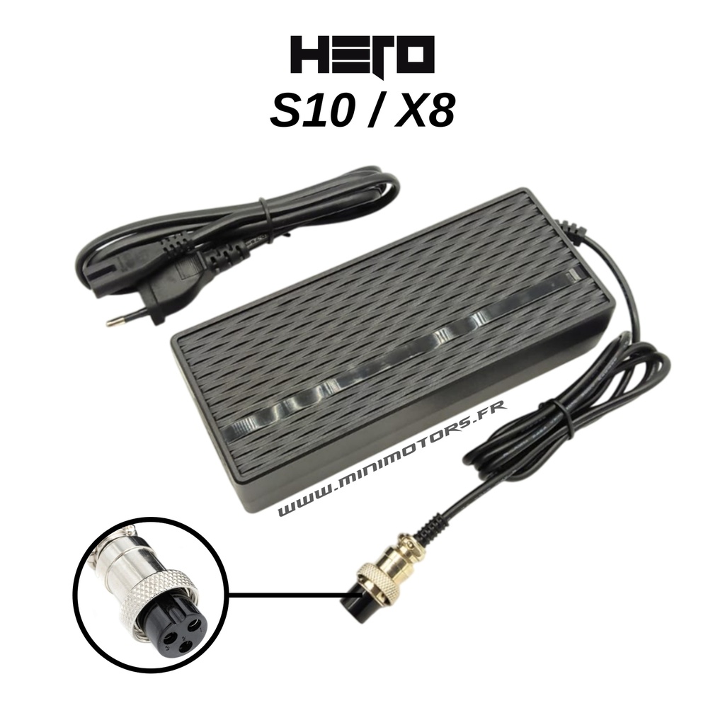 Cargador Hero S10/X8 de 52 V (58,8 V = 2 A) V1