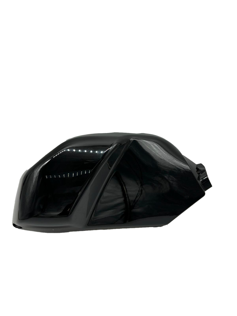 Moldura exterior de plástico CR6 para depósito izquierdo color negro