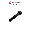 SK3 Tapa de cabeza hexagonal con brida M8*40 negra + revestimiento