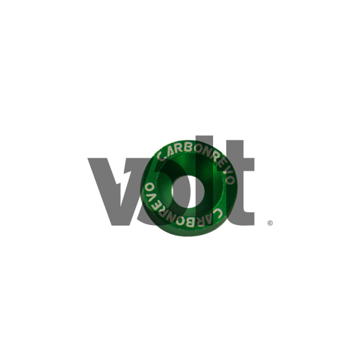 [CRV00005] ARANDELAS DE ALUMINIO VERDES CARBON REVO (10 POR JUEGO) - UNIVERSAL